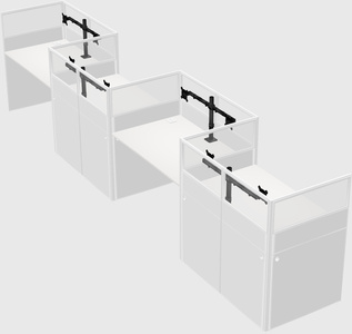 Rectangular cubicles