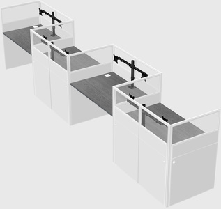 Rectangular cubicles