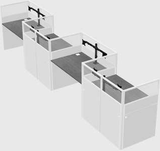 Rectangular cubicles