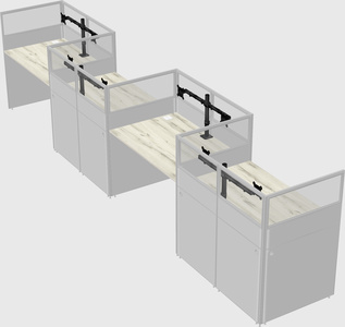 Rectangular cubicles