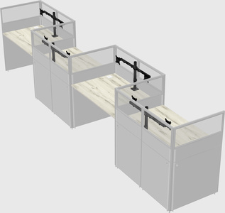 Rectangular cubicles