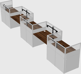 Rectangular cubicles