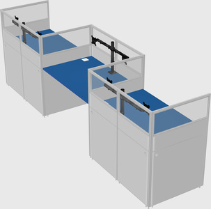 Rectangular cubicles