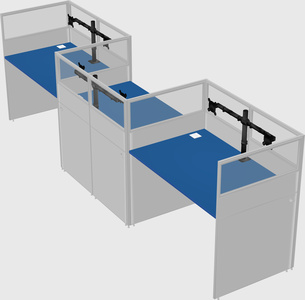 Rectangular cubicles