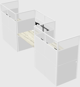 Rectangular cubicles