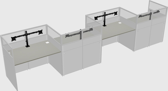 Rectangular cubicles