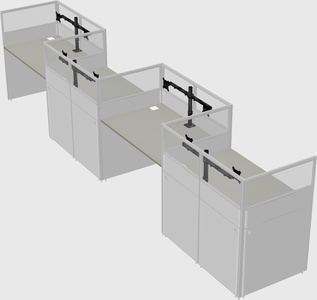 Rectangular cubicles