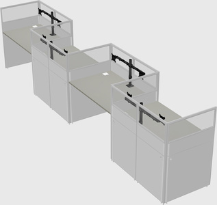 Rectangular cubicles