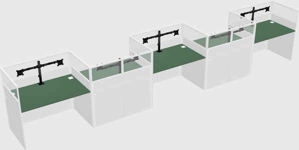 Rectangular cubicles