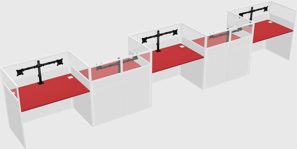 Rectangular cubicles