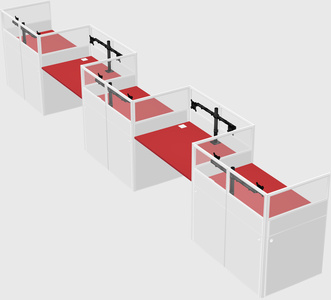 Rectangular cubicles