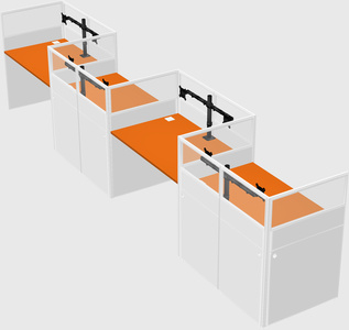 Rectangular cubicles