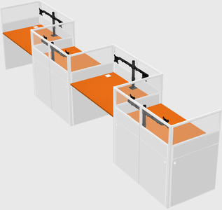 Rectangular cubicles