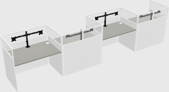 Rectangular cubicles