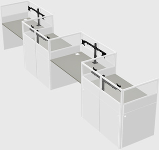 Rectangular cubicles