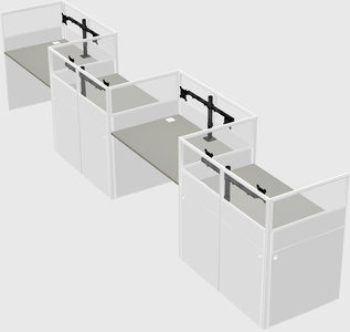 Rectangular cubicles