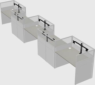 Rectangular cubicles