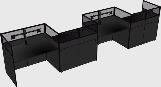 Rectangular cubicles