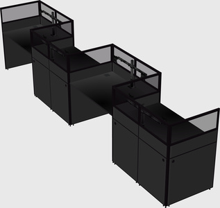 Rectangular cubicles