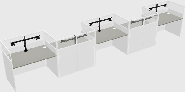 Rectangular cubicles