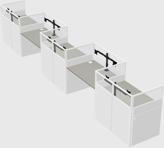 Rectangular cubicles