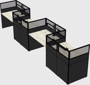 Rectangular cubicles