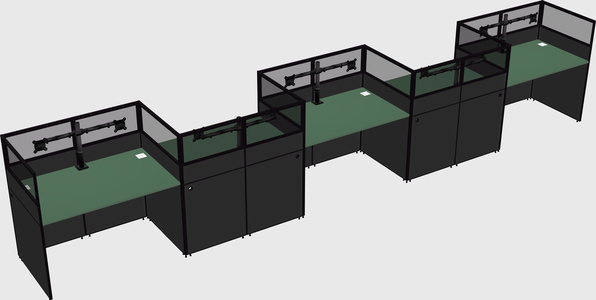 Rectangular cubicles
