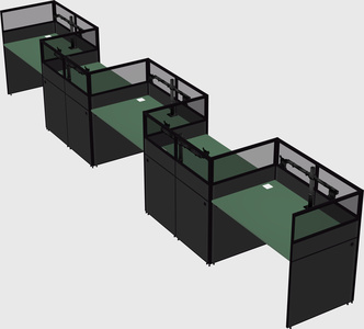 Rectangular cubicles