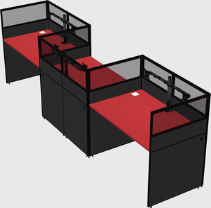 Rectangular cubicles