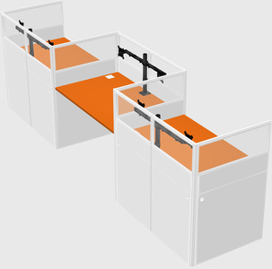 Rectangular cubicles