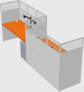 Rectangular cubicles