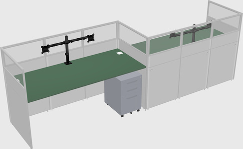Rectangular cubicles