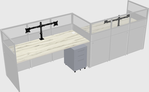 Rectangular cubicles