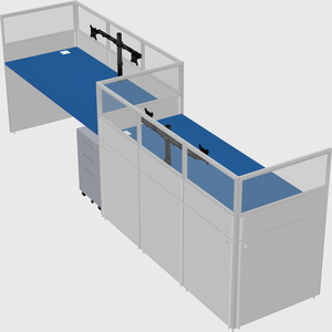 Rectangular cubicles