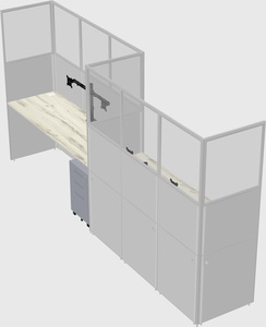 Rectangular cubicles