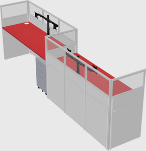 Rectangular cubicles