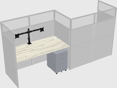 Rectangular cubicles
