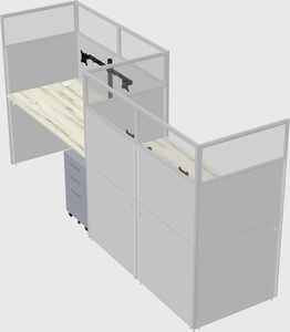 Rectangular cubicles