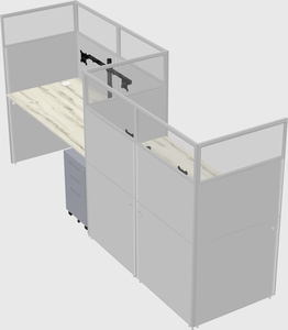 Rectangular cubicles