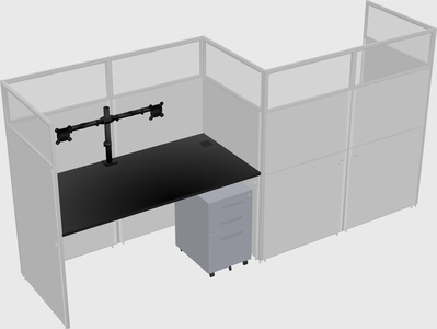 Rectangular cubicles