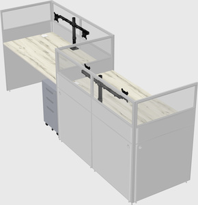 Rectangular cubicles