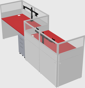 Rectangular cubicles