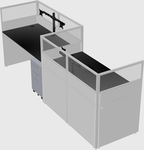Rectangular cubicles
