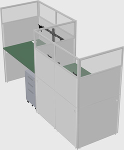 Rectangular cubicles