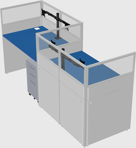 Rectangular cubicles