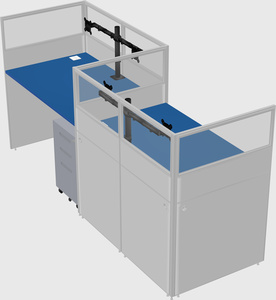 Rectangular cubicles