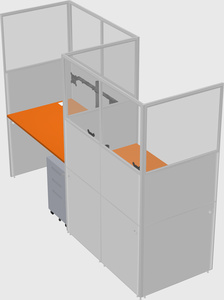 Rectangular cubicles