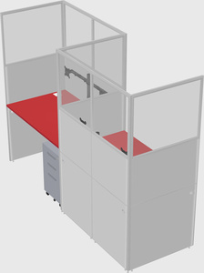 Rectangular cubicles