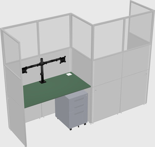 Rectangular cubicles