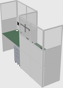 Rectangular cubicles